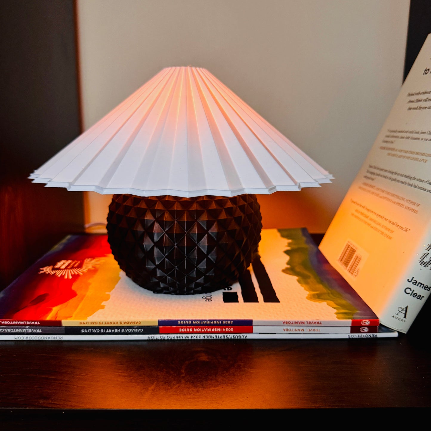 Pine Lamp - Coal