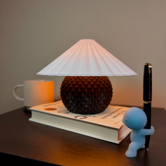 Pine Lamp - Coal