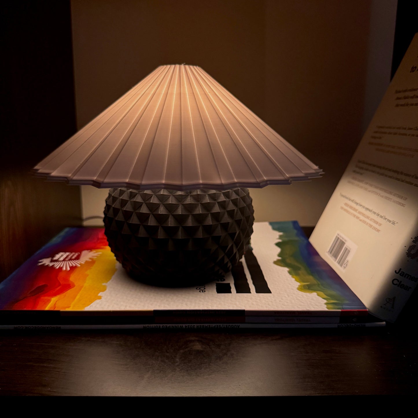 Pine Lamp - Coal