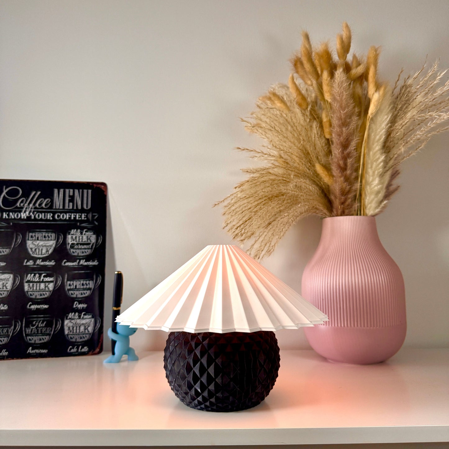 Pine Lamp - Coal